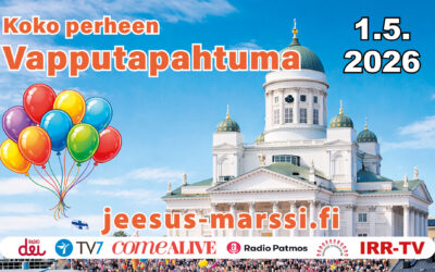 Jeesus-marssi Helsinki 2026 – vappupäivän kristillinen tapahtuma kokoaa ihmisiä Senaatintorille